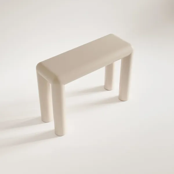 PREMARKIVET Cubio Consoletafel, Halfglanzend Beige