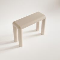 PREMARKIVET Cubio Consoletafel, Halfglanzend Beige