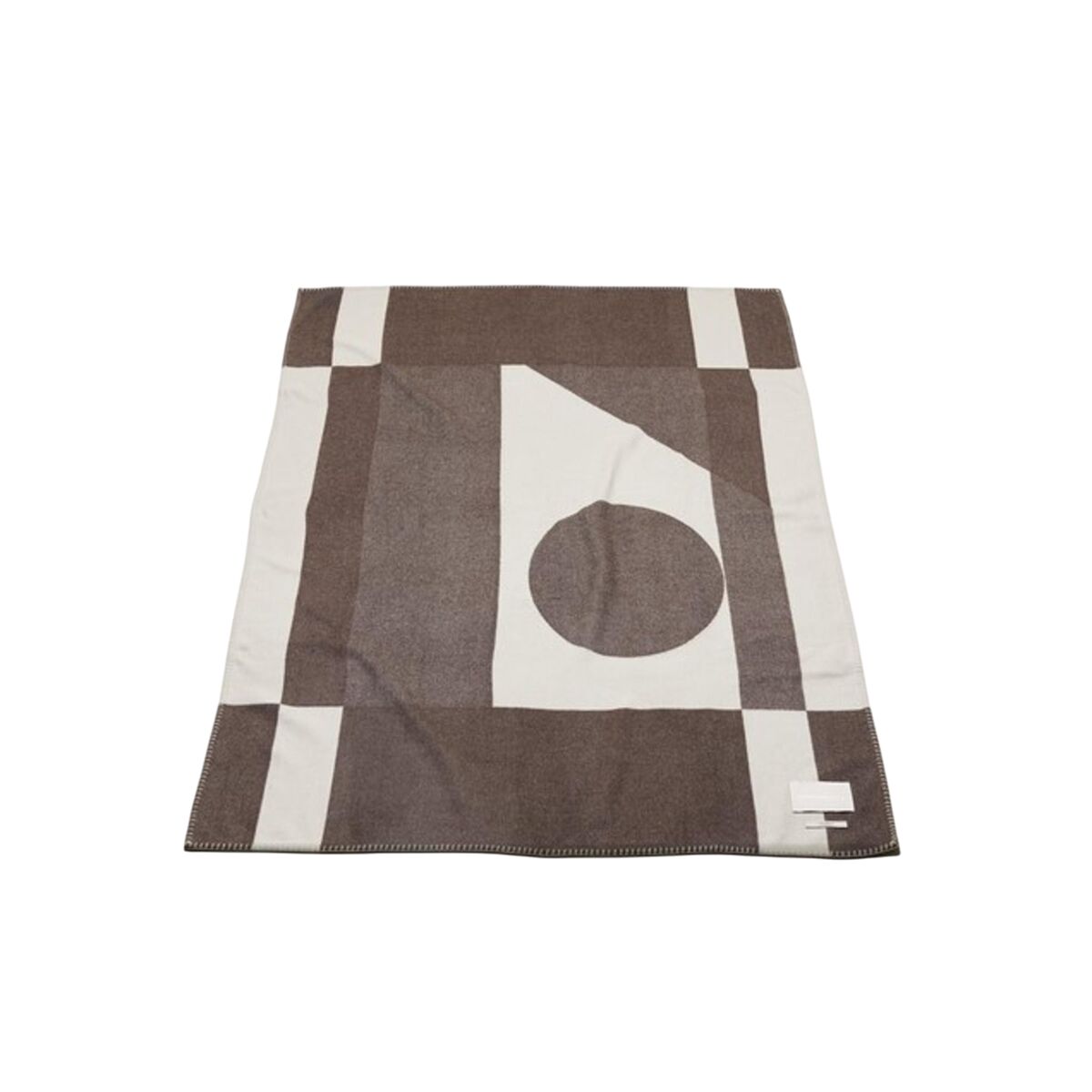 Big Logo Rug Pale Beige/Umber Brown