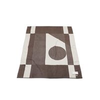 Big Logo Rug Pale Beige/Umber Brown