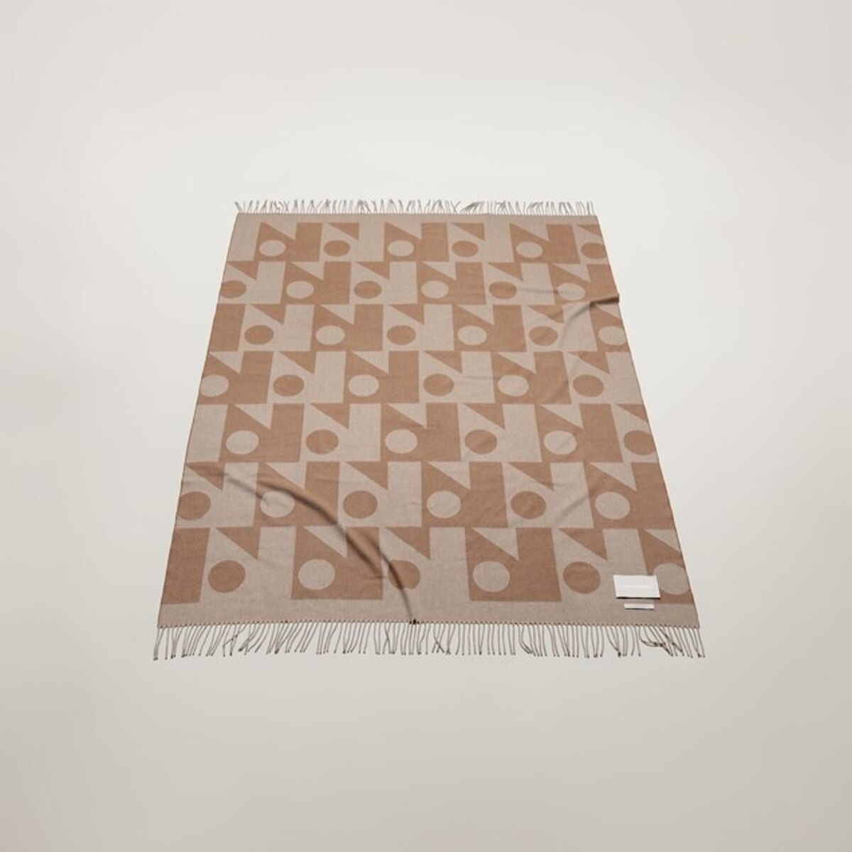 Repeat Logo Rug Light Taupe/Caramel Brown