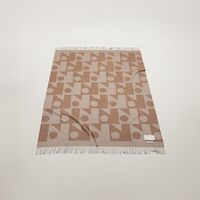 Repeat Logo Rug Light Taupe/Caramel Brown