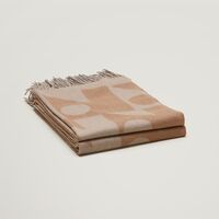 Repeat Logo Rug Light Taupe/Caramel Brown