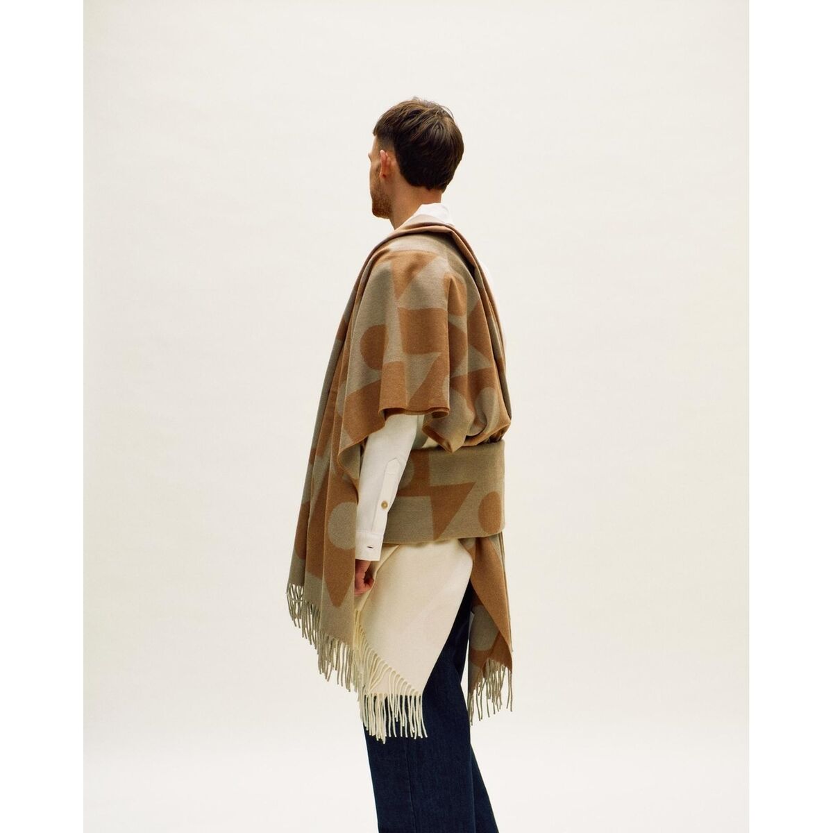 Repeat Logo Rug Light Taupe/Caramel Brown