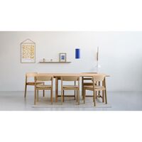 Rectangular Dining Table 220x90 With 1 Extension Muted Peach
