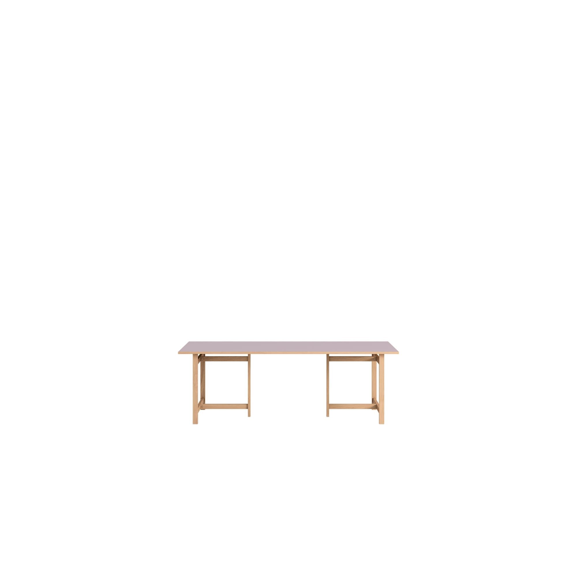 Rektangulært Spisebord 220×90 Myk Lilla