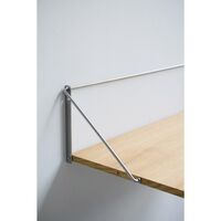 Utfällbart Skrivbord Rökt Ek