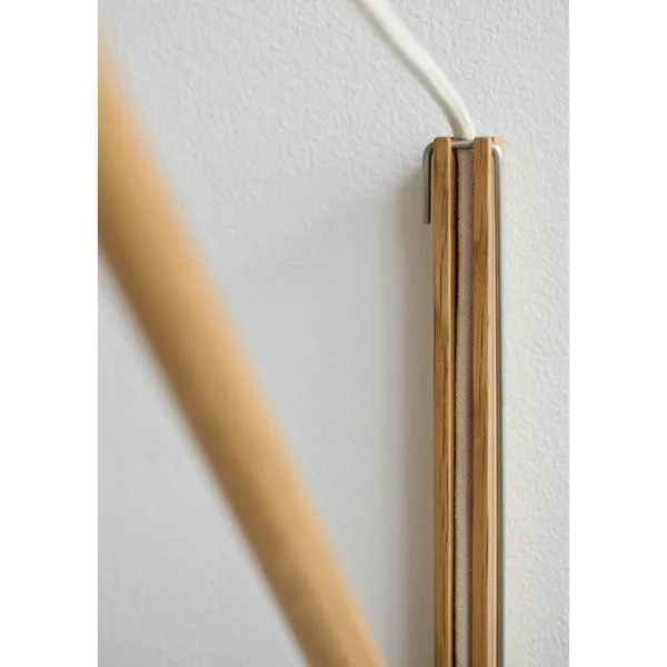 Vegglampe Eik/ Hvit