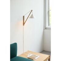 Vegglampe Eik/ Hvit