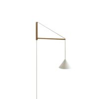 Vegglampe Eik/ Hvit