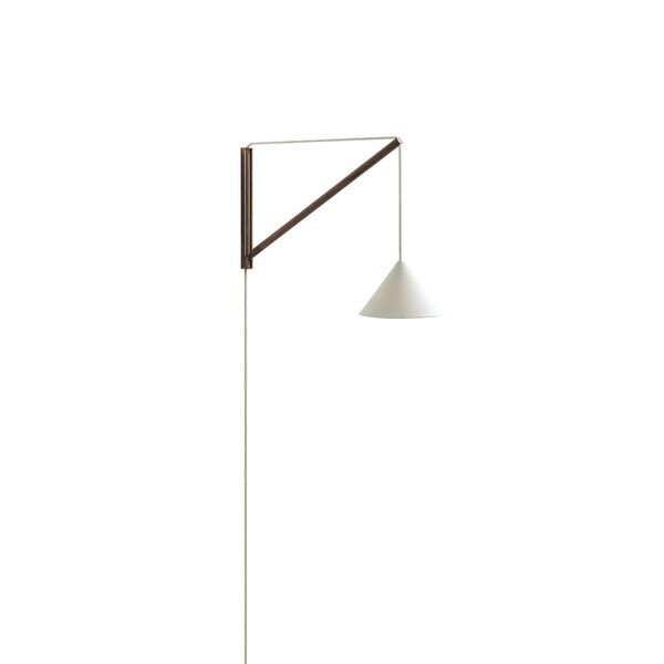 Pendelleuchte Wandlampe Eiche Geräuchert/ Weiß
