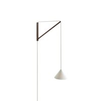 Vegglampe Røkt Eik/ Hvit