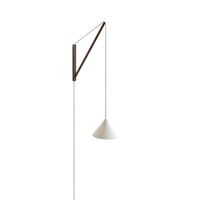 Vegglampe Røkt Eik/ Hvit