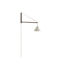 Vegglampe Røkt Eik/ Hvit
