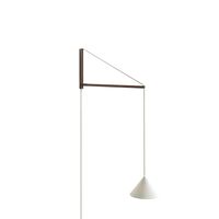 Vegglampe Røkt Eik/ Hvit
