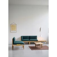 Vegglampe Røkt Eik/ Hvit