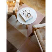 Eden Side Table Ø50 White Stone/Oak