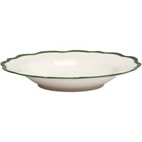 Fleur Kom 23 cm Set van 4 Wit/Donkergroen