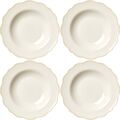 Fleur Kom 23 cm Set van 4 Wit/Zand