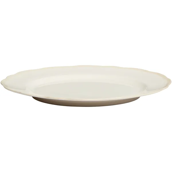 Fleur Plato de Postre 21 cm Set de 4 Blanco/Arena