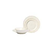 Fleur Servizio da Tavola Set da 16 Bianco/Sabbia
