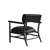 Nama Armchair Aniline Leather/ Black