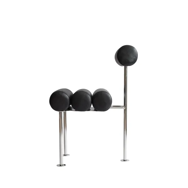 Hiro Dining Chair Aniline Leather/ Black