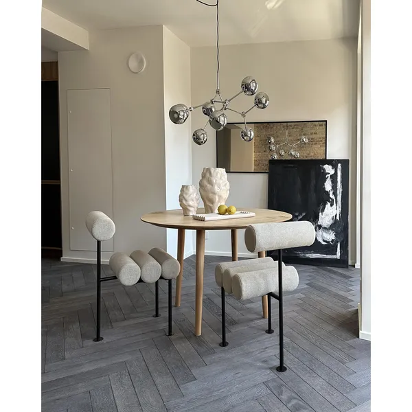 Hiro Dining Chair Black/ Sand