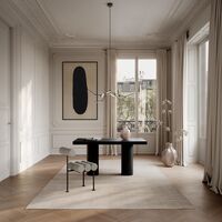 Hiro Dining Chair Black/ Sand
