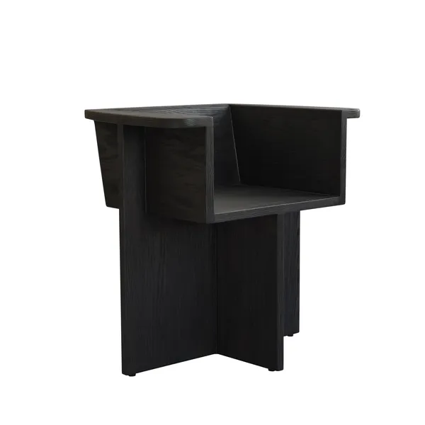 Brutus Dining Chair Coffee Black/Oak