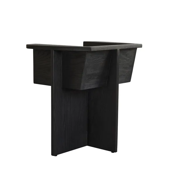 Brutus Dining Chair Coffee Black/Oak