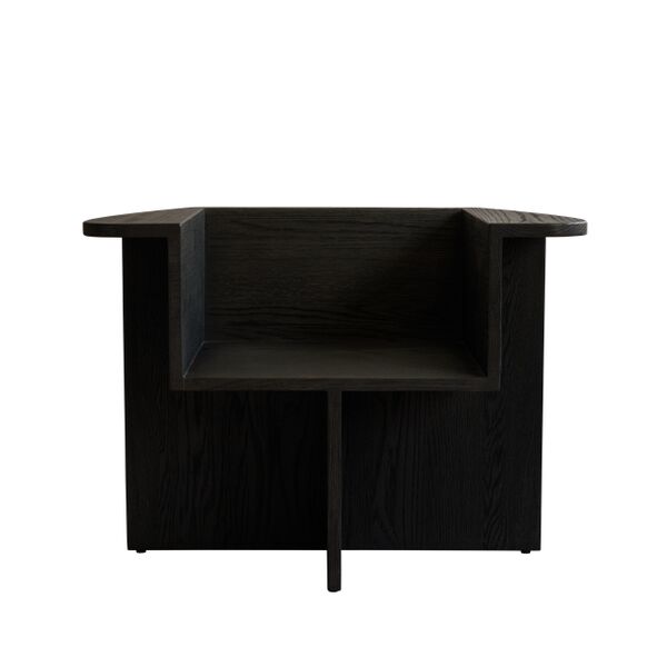 Brutus Sessel Coffee Black/Eiche