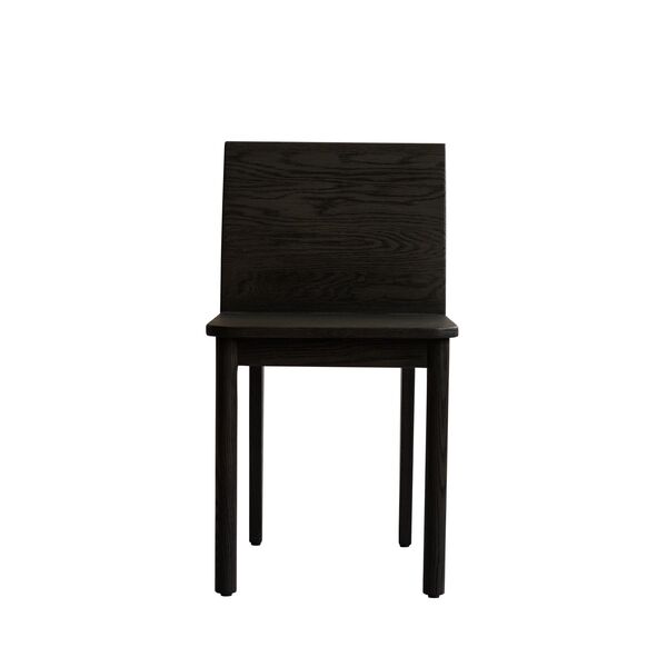 Brutus Dining Chair Slim Coffee Black/Oak