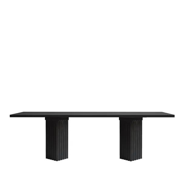 Arc Dining Table L250 Coffee Black/Oak