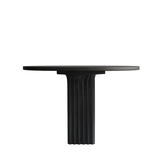 Arc Dining Table Ø120 Coffee Black/Oak