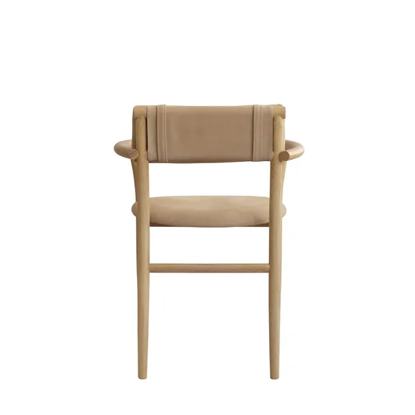Nama Dining Chair with Armrests Nubuck