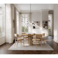 Nama Dining Chair with Armrests Nubuck