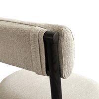 Nama Dining Chair Coffee Black/Linen