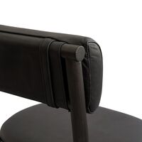 Nama Dining Chair Coffee Black/Aniline Black Leather