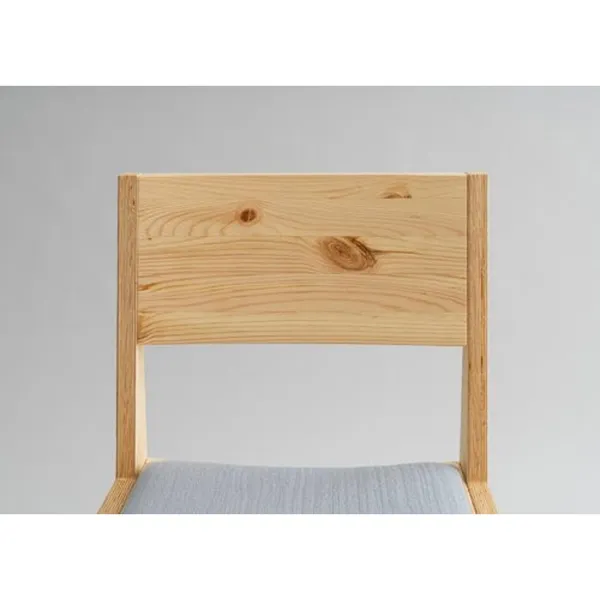 016 Maasto Dining Chair Upholstered Seat Natural/Square 0134