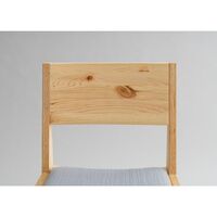 016 Maasto Dining Chair Upholstered Seat Natural/Square 0134
