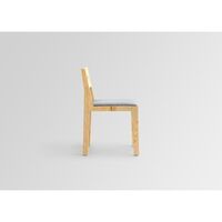 016 Maasto Dining Chair Upholstered Seat Natural/Square 0134