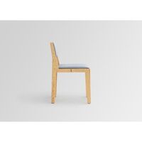 016 Maasto Dining Chair Upholstered Seat & Back Natural/Square 0134