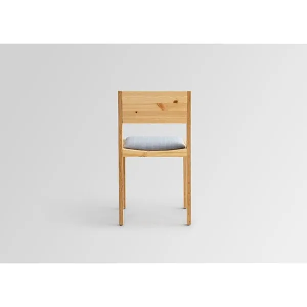 016 Maasto Dining Chair Upholstered Seat & Back Natural/Square 0134