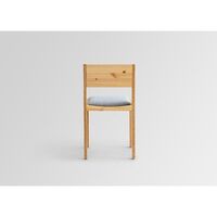 016 Maasto Dining Chair Upholstered Seat & Back Natural/Square 0134