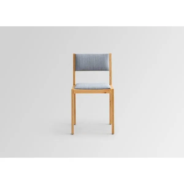 016 Maasto Dining Chair Upholstered Seat & Back Natural/Square 0134