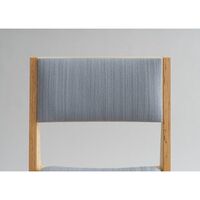 016 Maasto Dining Chair Upholstered Seat & Back Natural/Square 0134