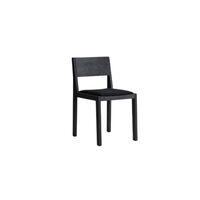 016 Maasto Spisebordsstol Polstret Sæde Sort/Kvadrat 0194