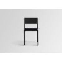016 Maasto Spisebordsstol Polstret Sæde Sort/Kvadrat 0194