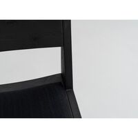 016 Maasto Spisebordsstol Polstret Sæde Sort/Kvadrat 0194